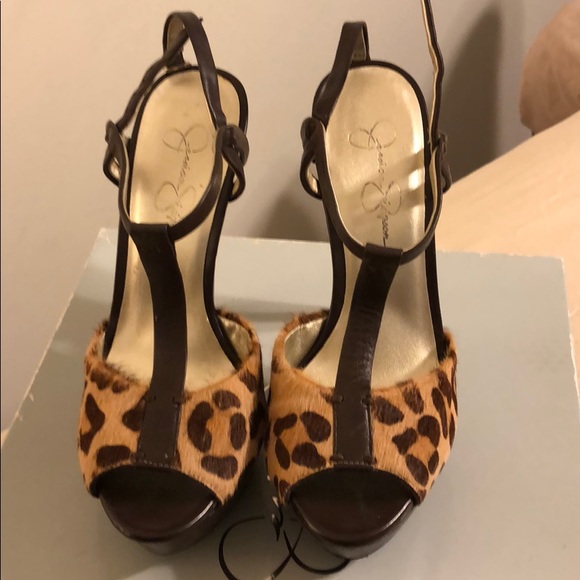 Jessica Simpson Shoes - Jessica Simpson leopard print JS-GANO strappy heel
